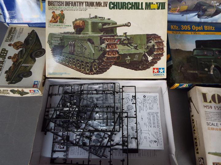 Revell, Tamiya, Italeri, Other - A boxed collection of plastic model kits in various scales. - Image 3 of 4