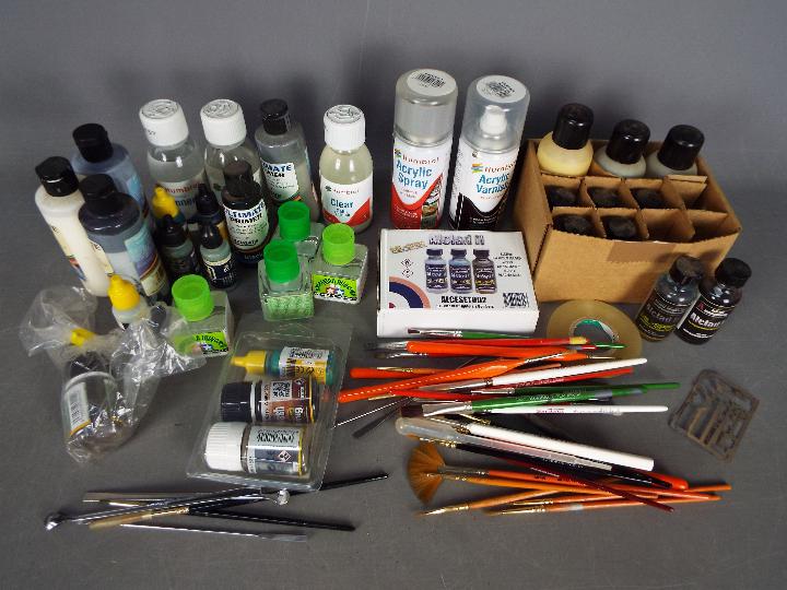 Humbrol, Alclad, Ammo; Ultimate Modelling Products, Others - A collection model paints, varnishes,