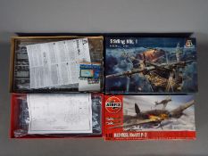 Italeri, Airfix - Two boxed 1:72 military aircraft plastic model kits.