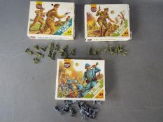 Airfix - three Airfix HO/OO scale soldiers to include #01727-1,