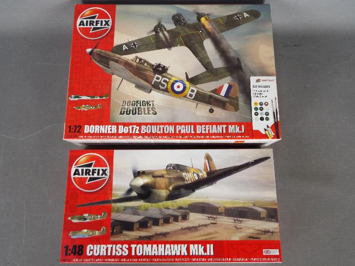 Airfix - Two boxed plastic aircraft models. Curtiss Tomahawk Mk.