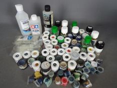 Humbrol, Vallejo, Ultimate Modeling Products, Ammo mig, Tamiya - Over 30 model paints,