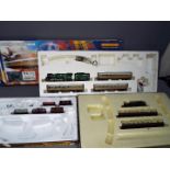 Hornby, Mainline, Airfix - Three incomplete boxed OO model railway sets.