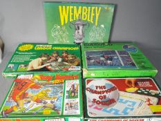 Subbuteo - Palitoy - Ariel - A collection of 5 vintage soccer board games including Subbuteo Club