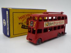 Matchbox - A boxed Matchbox #56 London Trolley bus.