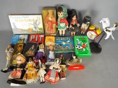 Knickerbocker - Rukotvorine - Pepys - A mixed lot of vintage dolls and games including a