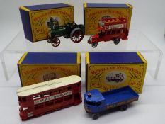 Matchbox Models of Yesteryear - Four boxed Matchbox MOY Series 1 diecast vehicles.