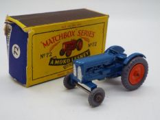 Matchbox - A boxed Matchbox #72 Fordson Tractor.