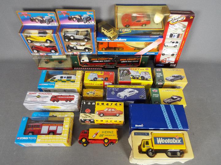 Atlas Dinky - Corgi - Vanguards - A lot of 19 boxed and one loose diecast vehicles in various