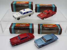 Lone Star, Impy - Four boxed Lone Star Impy Roadmaster diecast vehicles. Lot includes #10 Jaguar Mk.