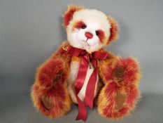 Charlie Bears - A Charlie Bears QVC Exclusive soft toy Panda bear 'Sugarplum' CB121331 designed by