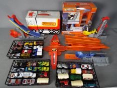 Matchbox - A collection of Matchbox vehicles and accessories including carry case with 36 vehicles,