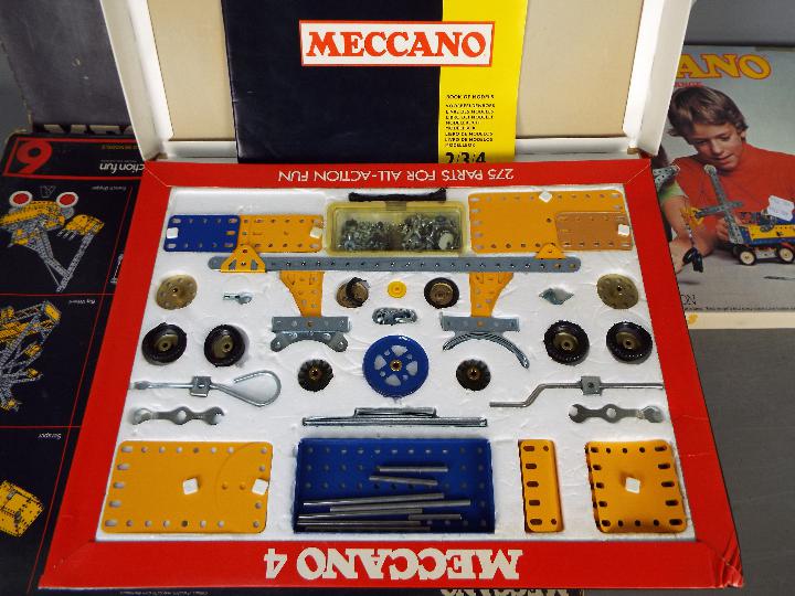 Meccano - 4 boxed Meccano sets including set 3, set 4 and two set number 6's. - Image 2 of 3