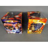 Character Toys - Dr Who - Lot of 2 boxed 12" radio controlled Dalek models including Imperial Guard