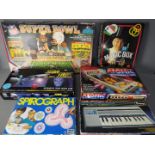 Peter Pan - Tomy - MB Games - A lot of 6 vintage games and toys including Peter Pan Super Bowl,