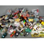 Mattel - McDonalds - A large collection of fast food toys including Hot Wheels vehicles ,