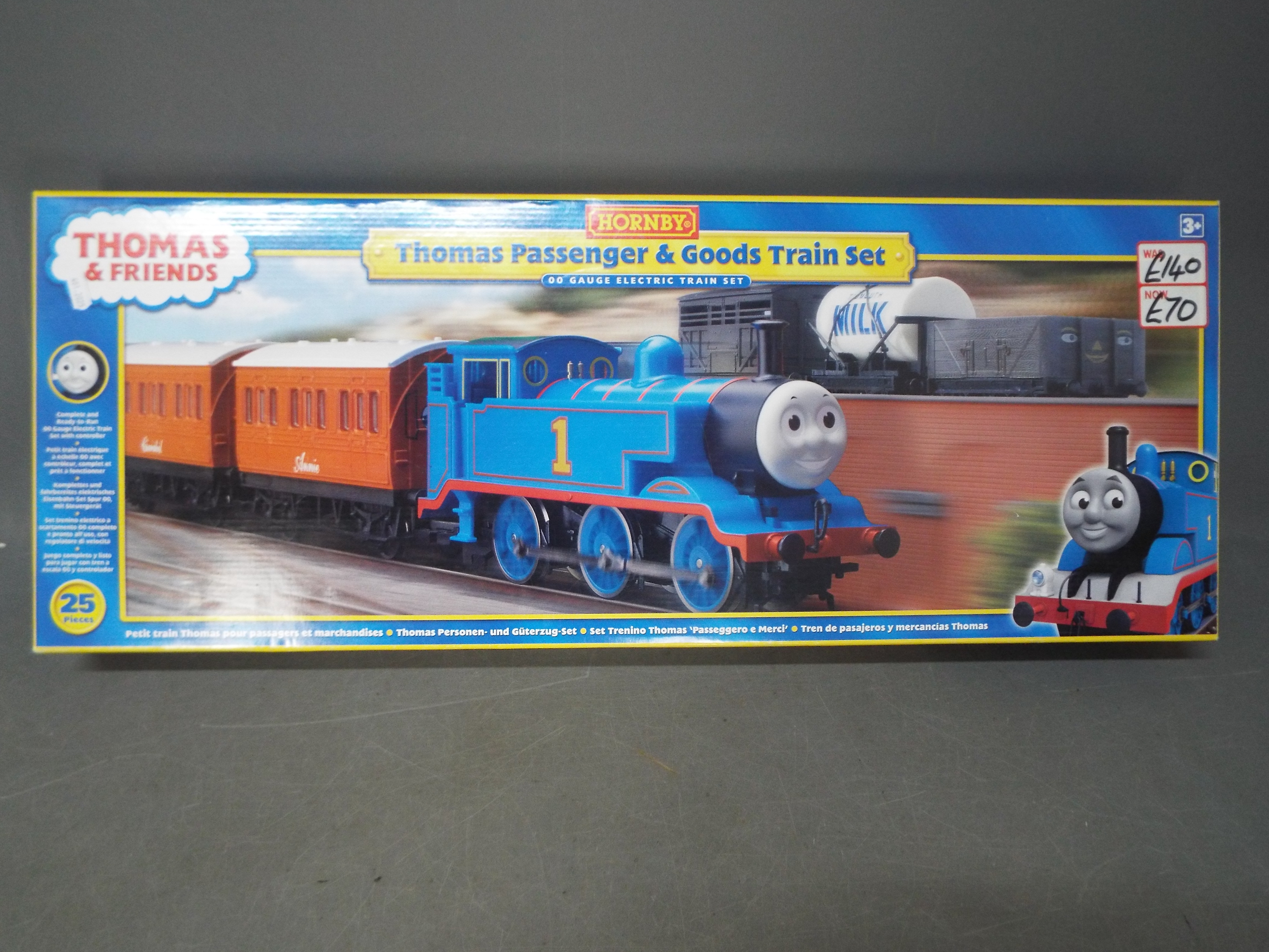 Hornby - Thomas The Tank - A boxed Hornby 00 gauge Thomas The Tank passenger and goods train set.