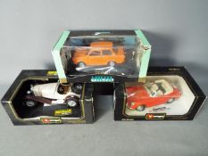 Bburago, Vitesse - Three boxed 1:18 scale diecast model vehicles.