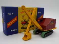Matchbox - A boxed Matchbox Major Pack M4 Ruston Bacyrus Excavator.