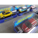 Scalextric - A collection of 5 boxed Scalextric cars including # CC3224 Morris Mini Cooper,