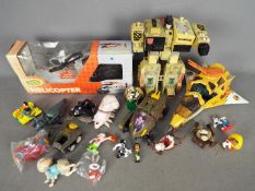 Hasbro, Galoob, Coleco - A small collection of vintage action figures and toys,