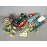 Thunderbirds, J Rosenthal, NFIC, AIL, Others - A collection of vintage plastic toys.