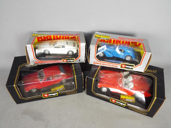 Bburago - Lot of 4 boxed Bburago cars,