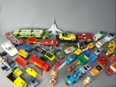 Corgi - Polistil - Matchbox - A collection of over 40 loose diecast vehicles in several scales