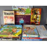 ETC - Peter Pan - Parker - A lot of 11 vintage board games including Scoop, Diplomacy, Ghost Castle.