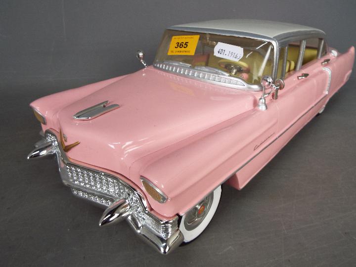 The Bradford Exchange - A limited edition cast resin 1:12 scale Elvis Presley 1955 pink Cadillac - Image 2 of 6