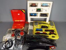 Hornby 00 - A collection of Hornby 00 gauge locos, wagons, track and fittings includes 2 x # R.