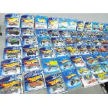 Hot Wheels - A collection of over 70 unopened Hot Wheels vehicles including # 161 Baja Bug,