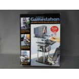 Stylehouse - Boxed stand for Sony Play Station and Nintendo 64 gaming systems.