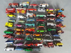 Matchbox - A collection of 55 unboxed diecast model vehicles by Matchbox.