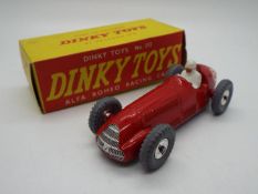 Dinky Toys - A boxed Dinky Toys #232 Alfa Romeo Racing Car, in red with silver trim,