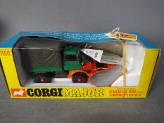 Corgi Toys - A boxed Corgi Major #1150 Mercedes Unimog 406 with Snow plough.