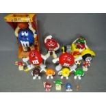 M&M's - A collection of M&M's toys including Big Blue dispencer,