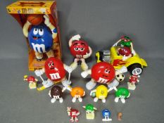 M&M's - A collection of M&M's toys including Big Blue dispencer,