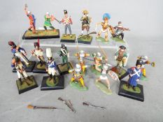 Britains Swoppets, Herald, Airfix - A collection of plastic painted soldiers.