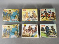 Airfix - Six boxes of Airfix HO/OO scales plastic model soldiers from various eras.