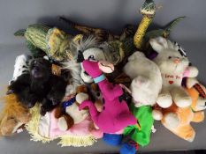 Ace Novelties - PMS Toys - A collection of 35 soft toys bears, bunnies and dinosaurs and similar.