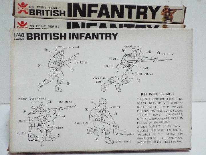 Bandai - 9 x boxed 1/48 scale Bandai # 1 British Infantry sets. - Image 2 of 2