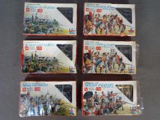 ESCI - A squad of six boxed 1:72 scale Napoleonic plastic toy soldiers by ESCI.