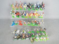 Britains - Lone Star - A collection of 50 Medieval knights and soldiers,