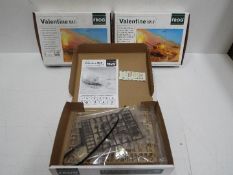 Three x FROG - WWII Military Model kits - 1:48 Scale.