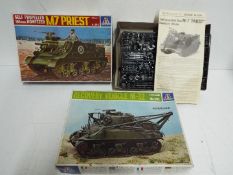 Italeri - Lot of 2 unmade 1:35 scale military model kits, # 203 M-32 Recovery Vehicle,