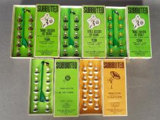 Subbuteo - Five boxed 'Heavyweight' Subbuteo Football / Rugby teams.