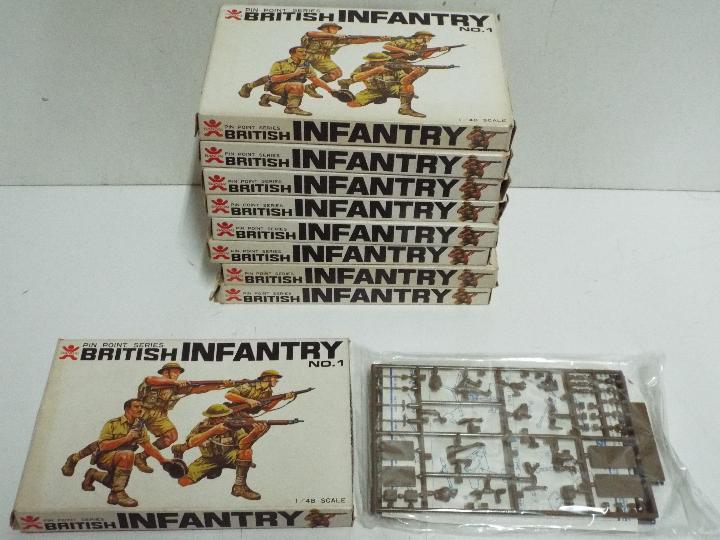 Bandai - 9 x boxed 1/48 scale Bandai # 1 British Infantry sets.