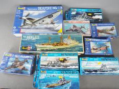 Revell - Model Kits - A collection of 10 Revell model kits in various scales including 1:44 scale