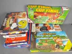 Parker - Peter Pan - MB Games - A lot of 8 vintage board games including, Spitting Image, Cup Final,